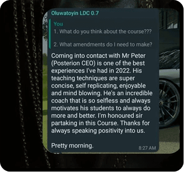 Student testimonial - ALEX R. — FREELANCER